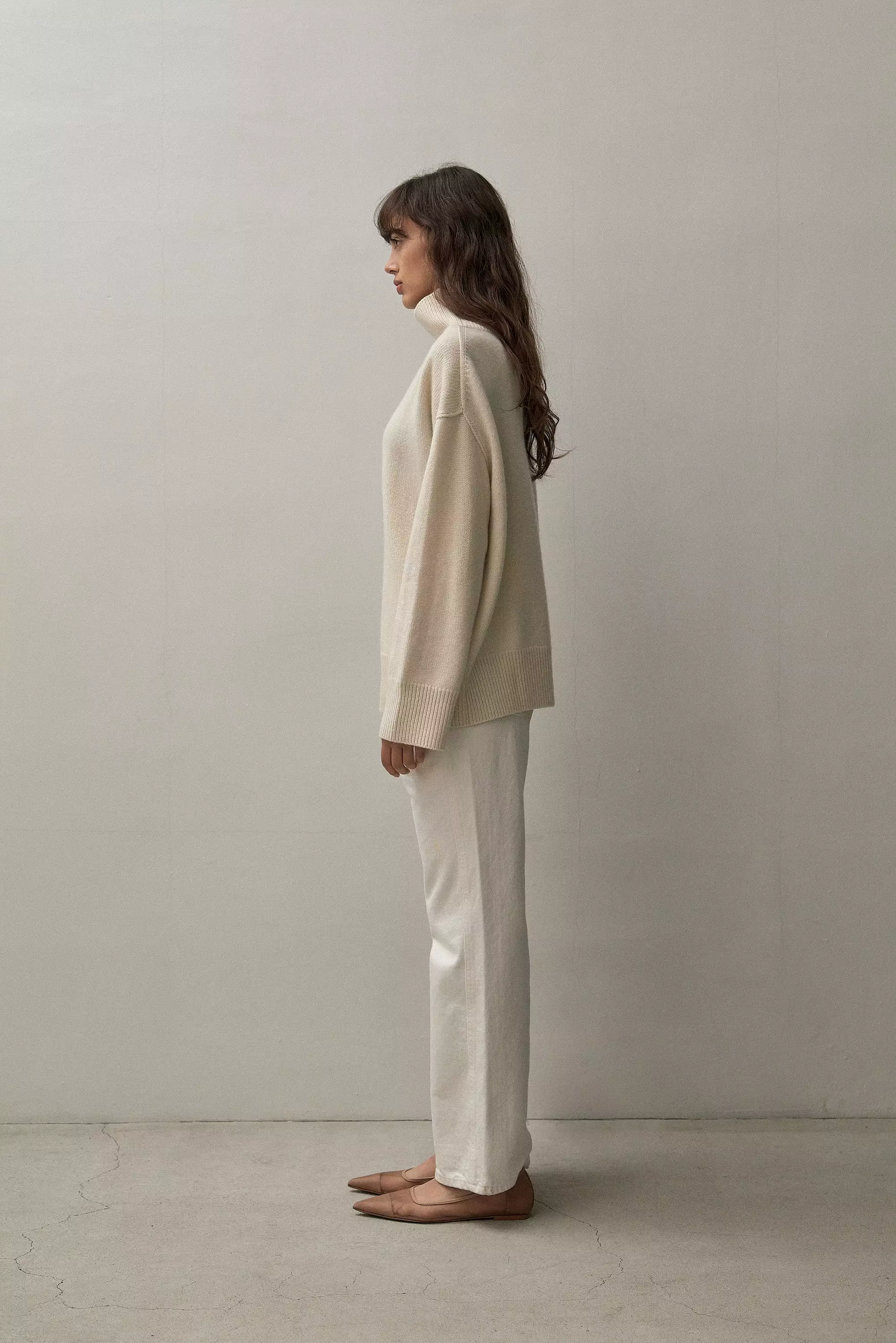 Classic Turtleneck Shirt - Eco White