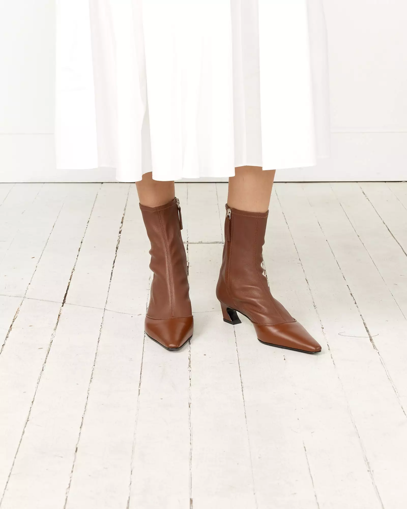 Cognac Brown Ankle Boot