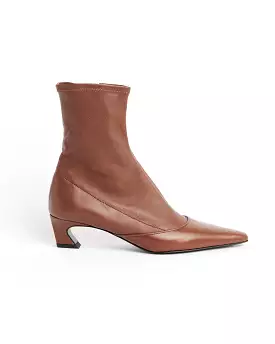 Cognac Brown Ankle Boot