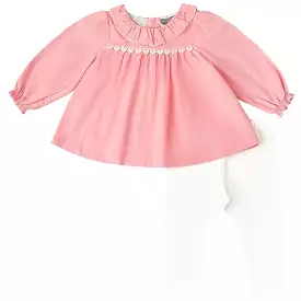 Corduroy Tunic Set with Ruffle