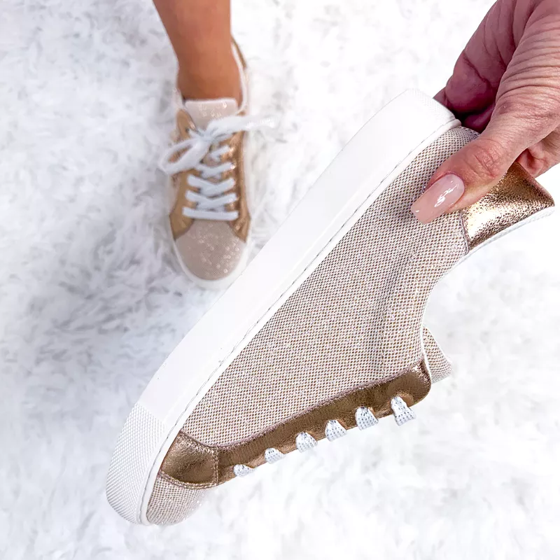 Corky's Rose Gold Glitter Sparkle Sneaker