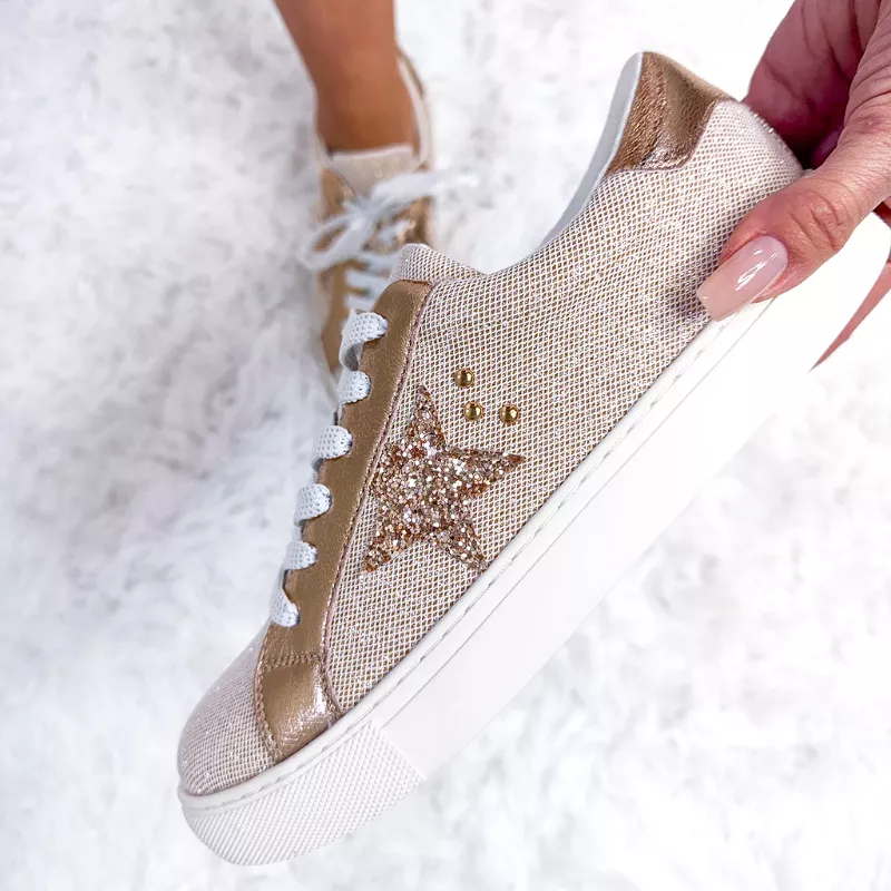 Corky's Rose Gold Glitter Sparkle Sneaker