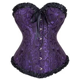 Corset Queen Floryland - Dark purple - Buy now.