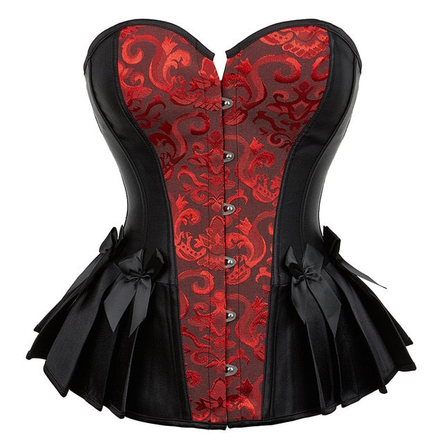 Corset Queen Rockinha (Black and Red) - Top Pick for Rock-inspired Black and Red Corsets