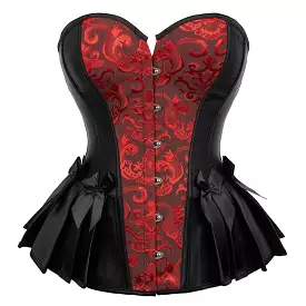 Corset Queen Rockinha (Black and Red) - Top Pick for Rock-inspired Black and Red Corsets