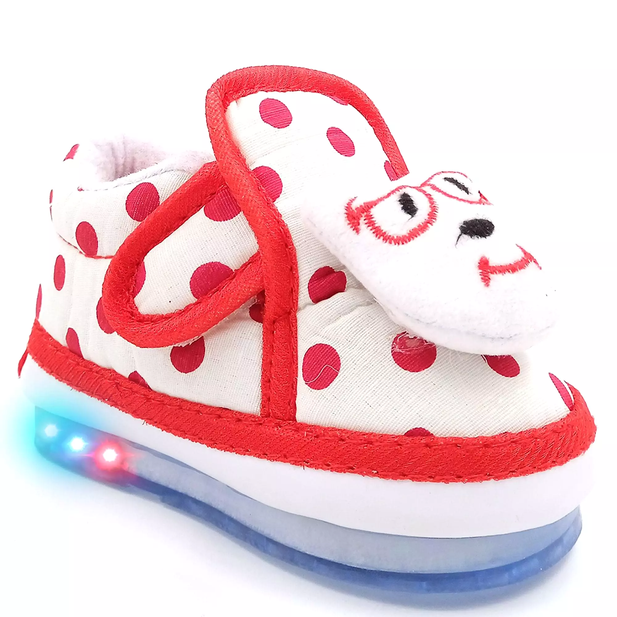 Cute Puppy LED Polka Dot Boots