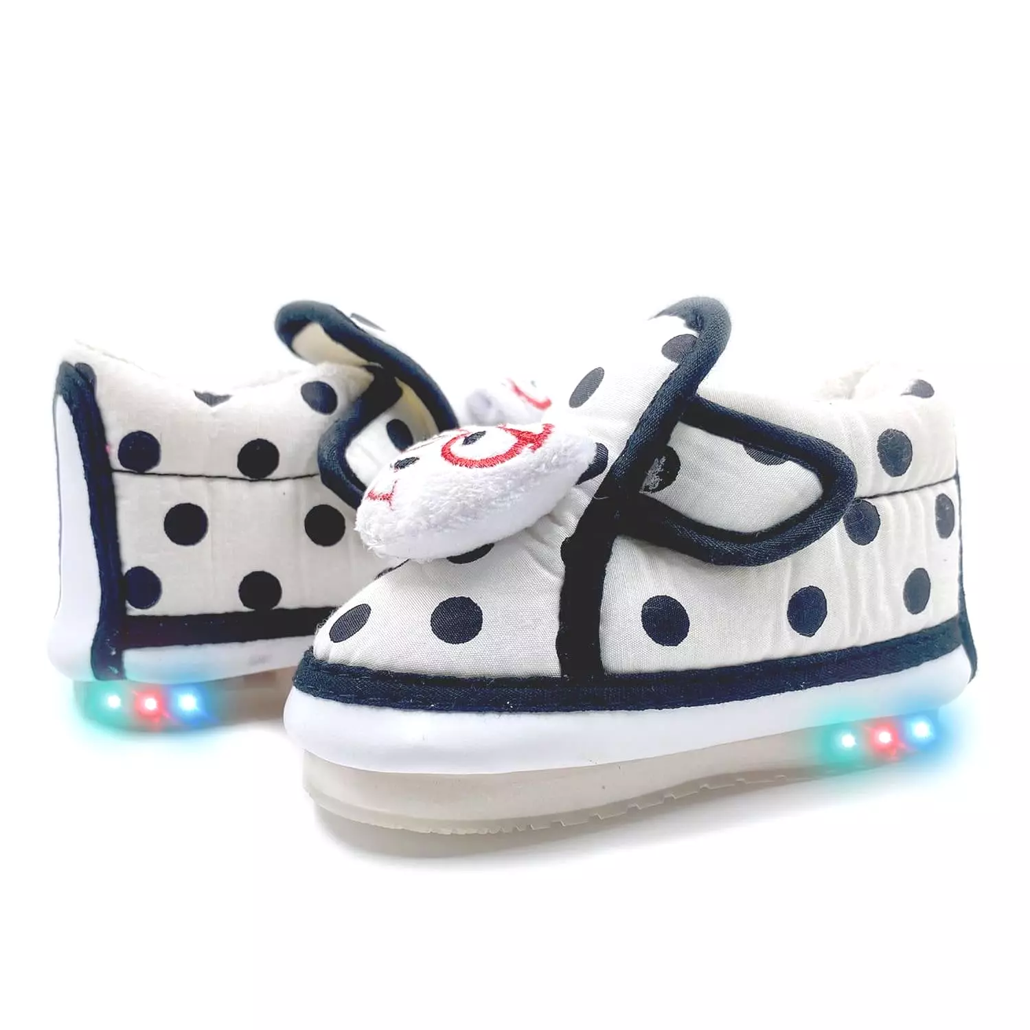 Cute Puppy LED Polka Dot Boots