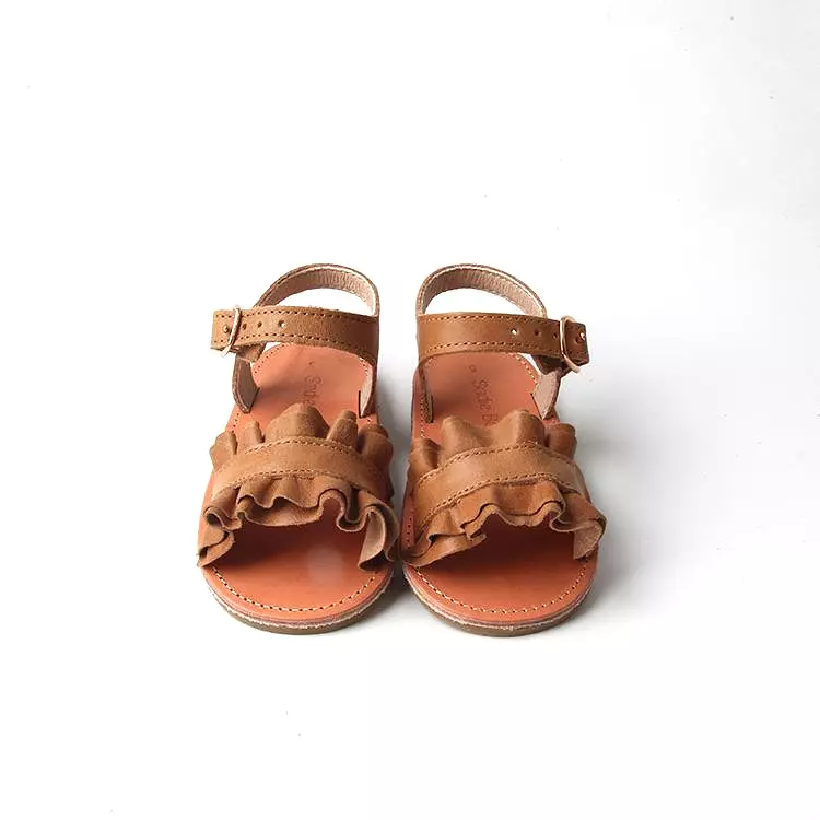 Daphne Brown Girls Sandal