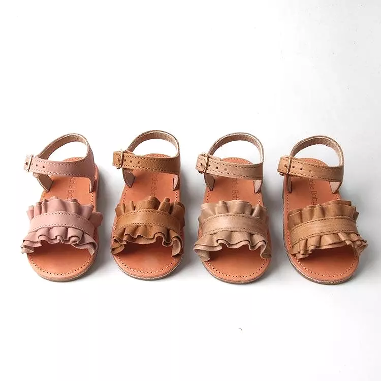 Daphne Brown Girls Sandal