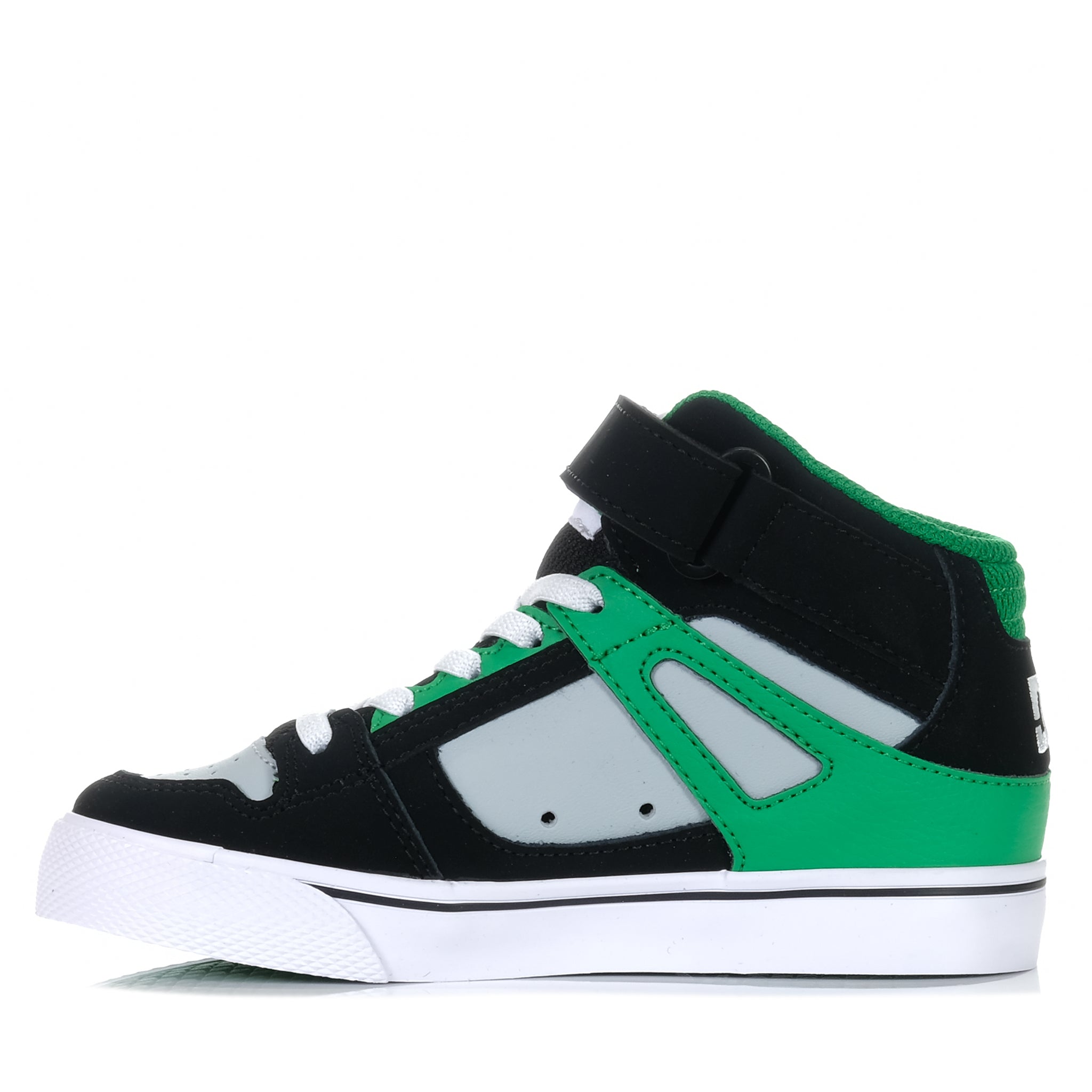 DC Pure High-Top EV Black/Kelly Green can be rewritten as DC Pure High-Top Black Green for better Google SEO.