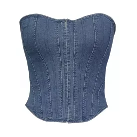 Denim Corset Top