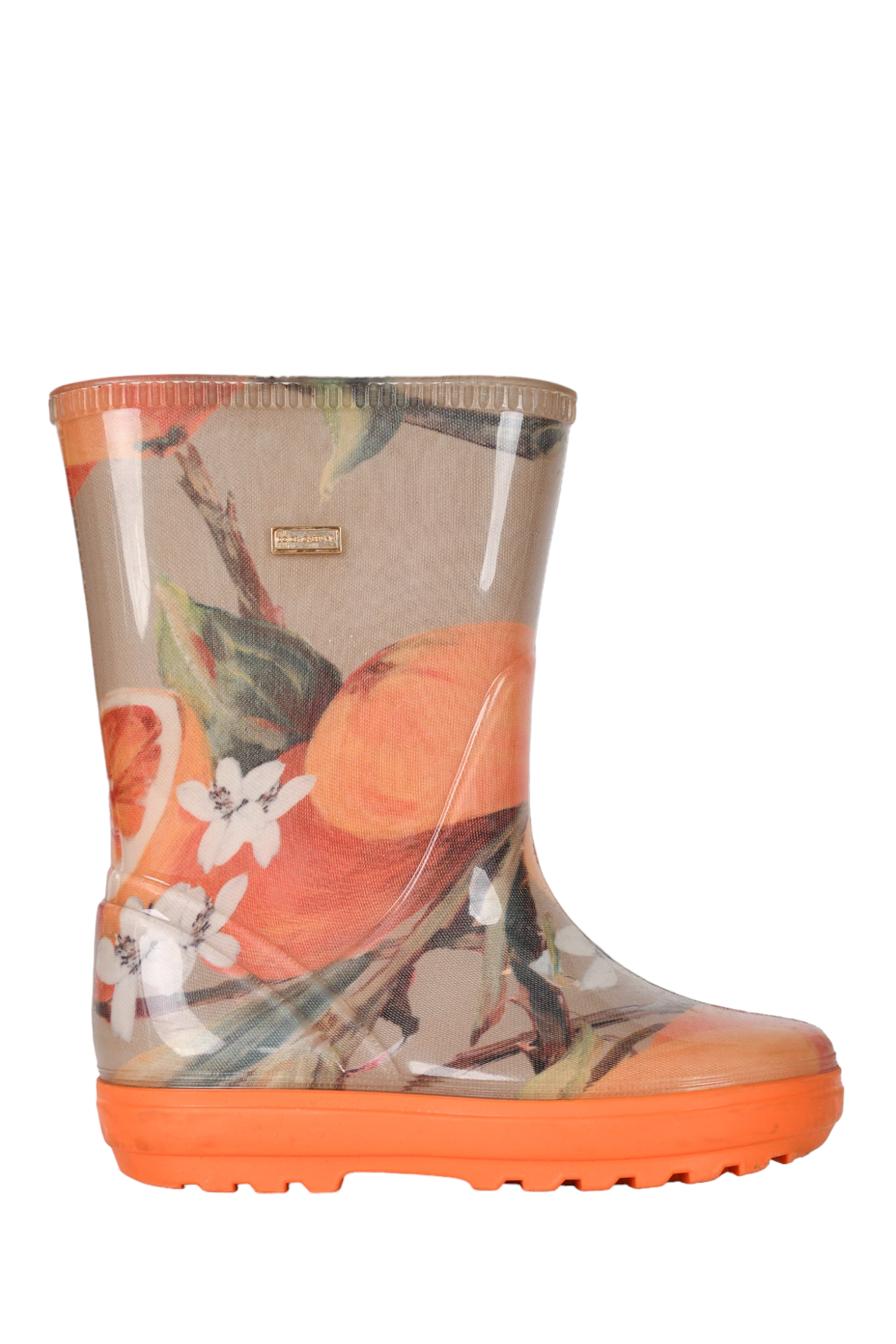 Dolce & Gabbana Orange Rain Boots for Kids - Size 28, Rubber Material