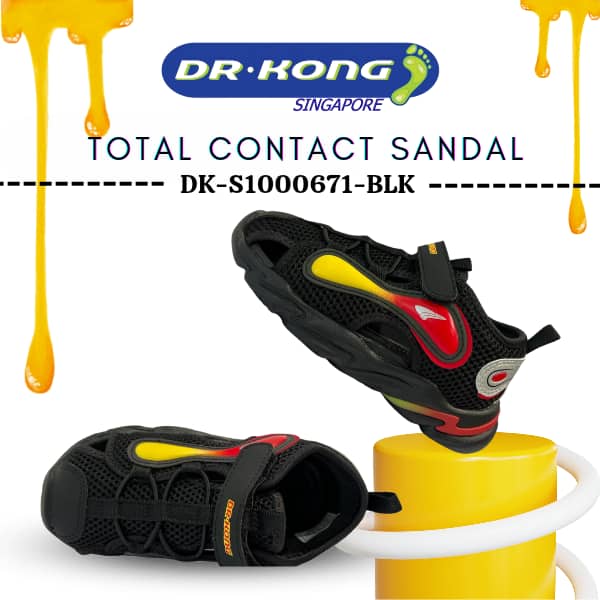 Dr. Kong Children's Total Contact Sandals DK-S1000671-BLK (Regular Price: $119)