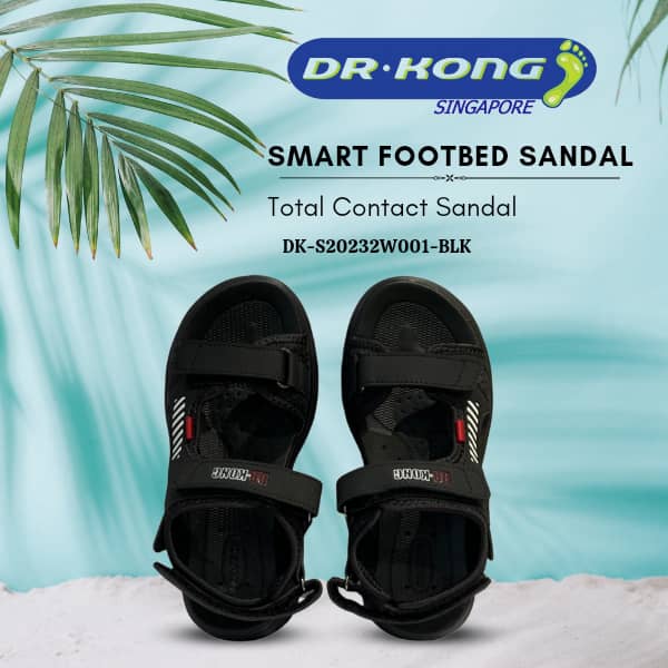 DR. KONG Children's Total Contact Sandals - DK-S20232W001-BLK - $129