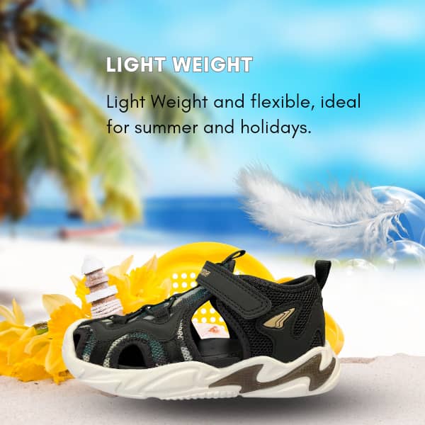 DR. KONG KIDS TOTAL CONTACT SANDALS - DK-S1000653-BLK: $109