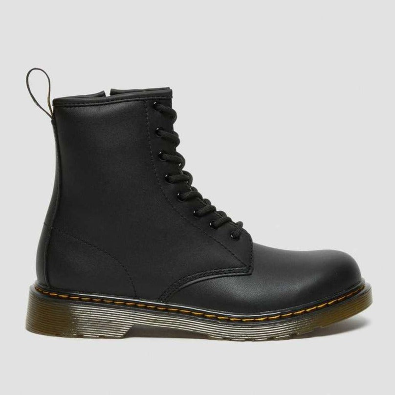 Dr. Martens big kids' 1460 Softy T black leather boots