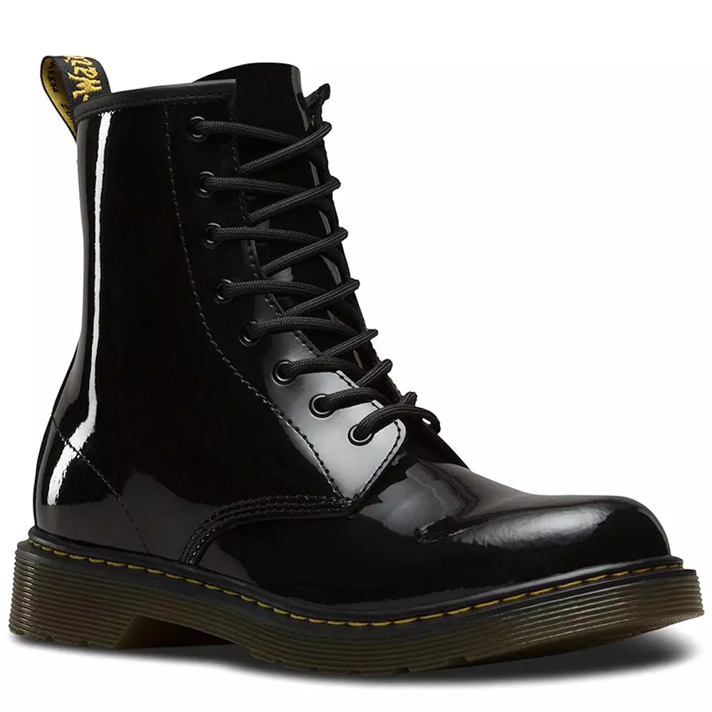 Dr. Martens Girl's 1460 Black Patent Boots (Sizes 4-5)