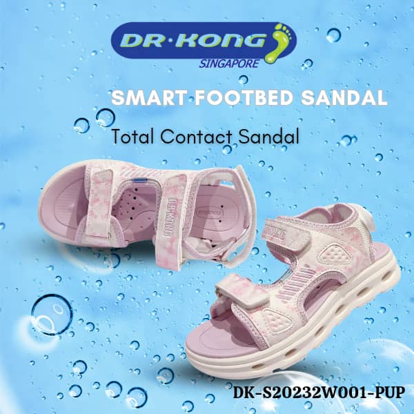 DR.KONG Kids Sandals - Total Contact Sandals DK-S20232W001-PUP (RP : $129)