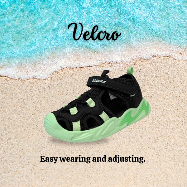 DRKONG Kids Total Contact Sandals - DK-S1000654-BLK (Price: $119)