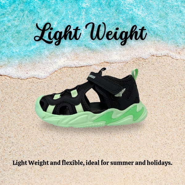 DRKONG Kids Total Contact Sandals - DK-S1000654-BLK (Price: $119)