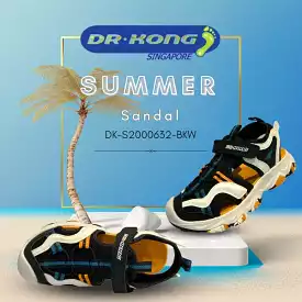 DR.KONG Kids Total Contact Sandals DK-S2000632-BKW on Sale! Shop Now!