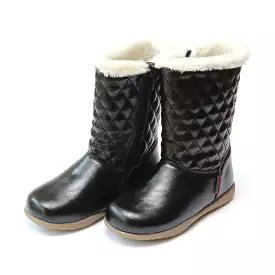 Ebba winter boot, quilted faux fur, Google SEO