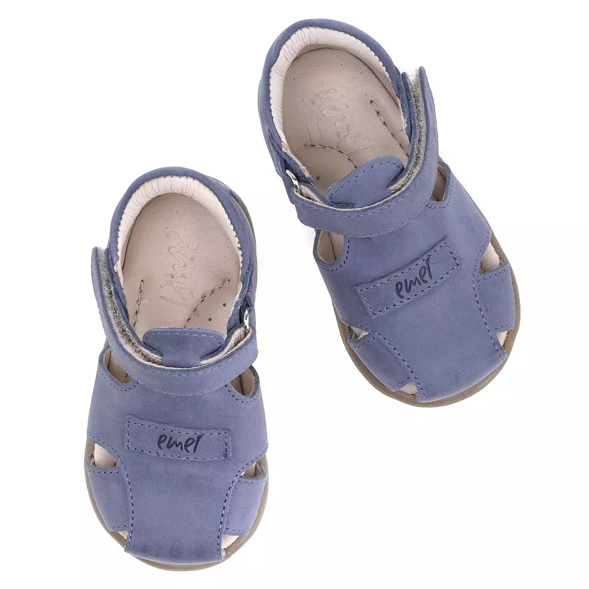 Emel blue sandals - 2199-17 blue closed toe sandals