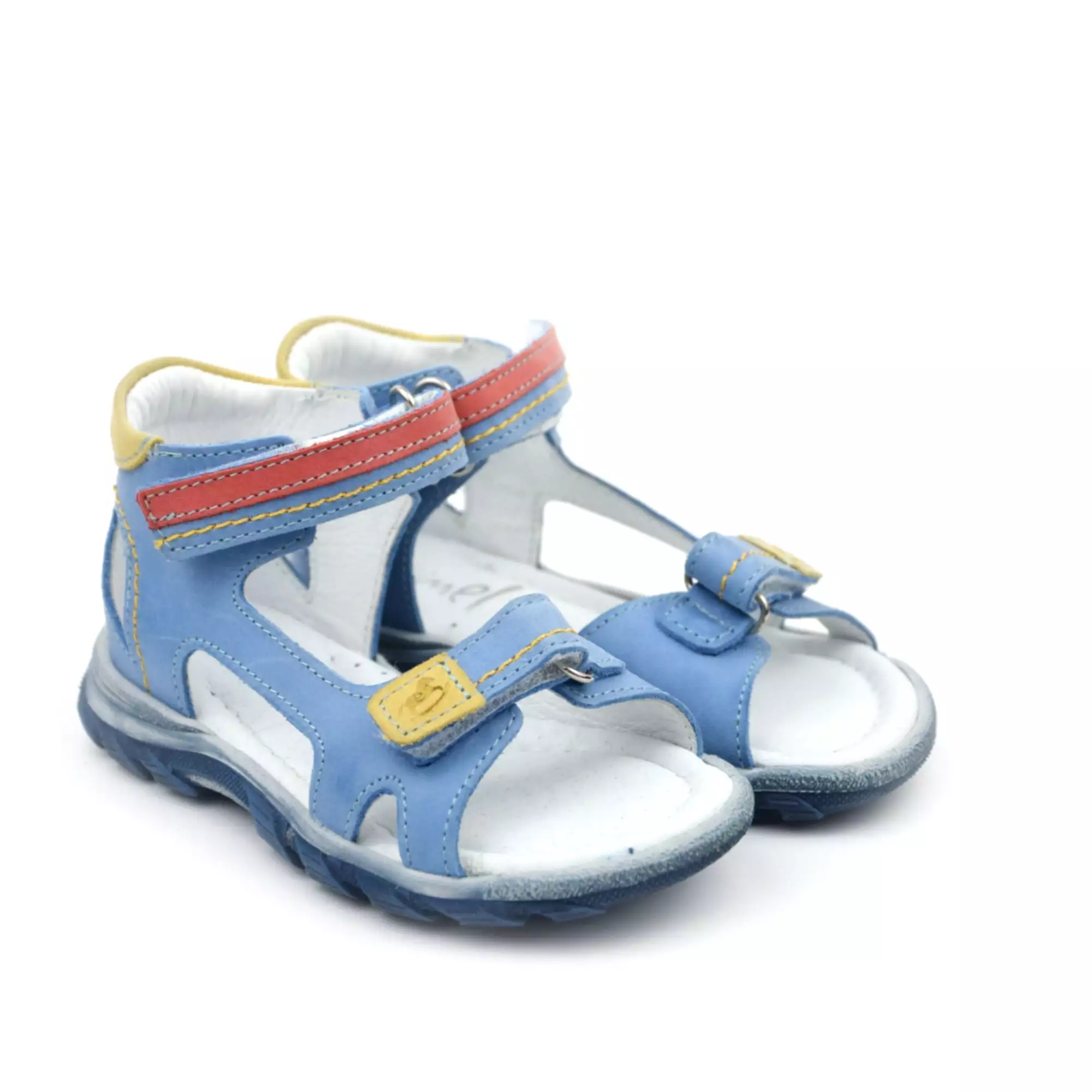 Emel blue sandals with velcro closure, size 2639-5