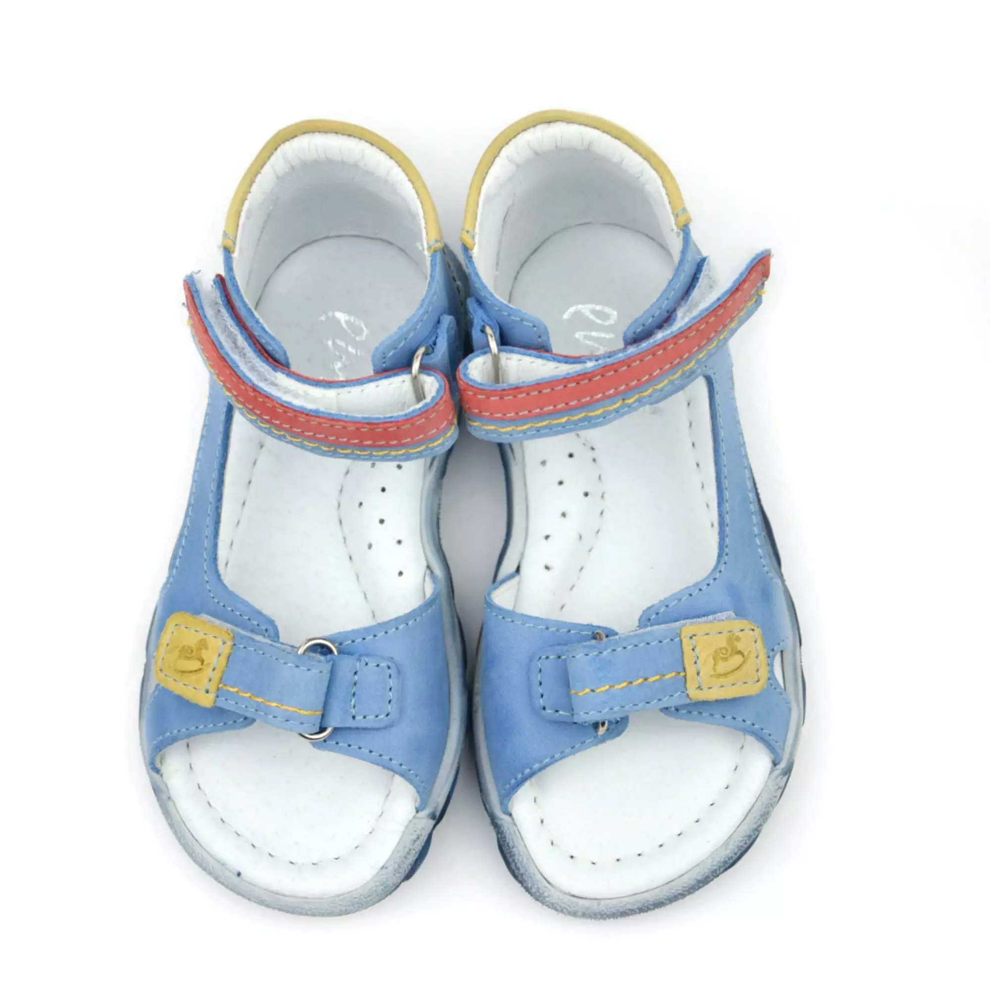 Emel blue sandals with velcro closure, size 2639-5