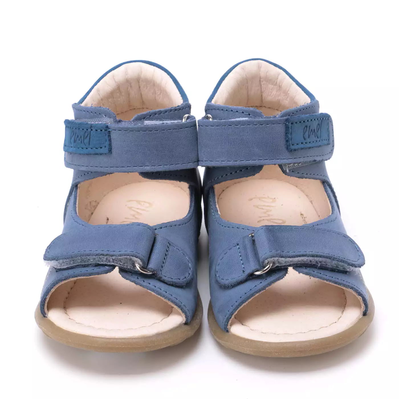 Emel blue velcro sandals size 5