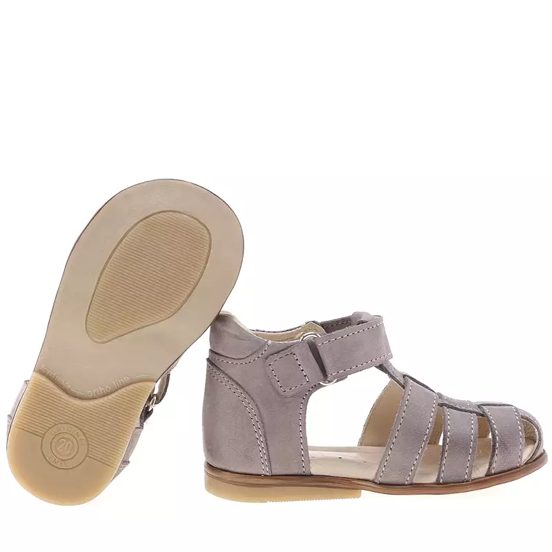 Emel grey closed sandals (1093-6)