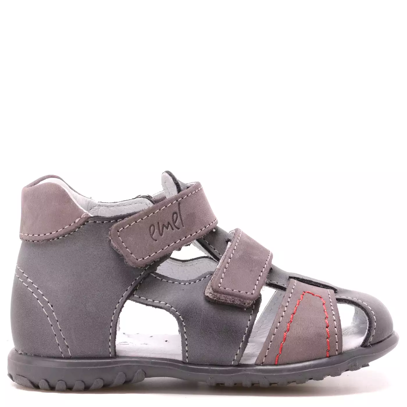 Emel grey closed sandals 2437-12