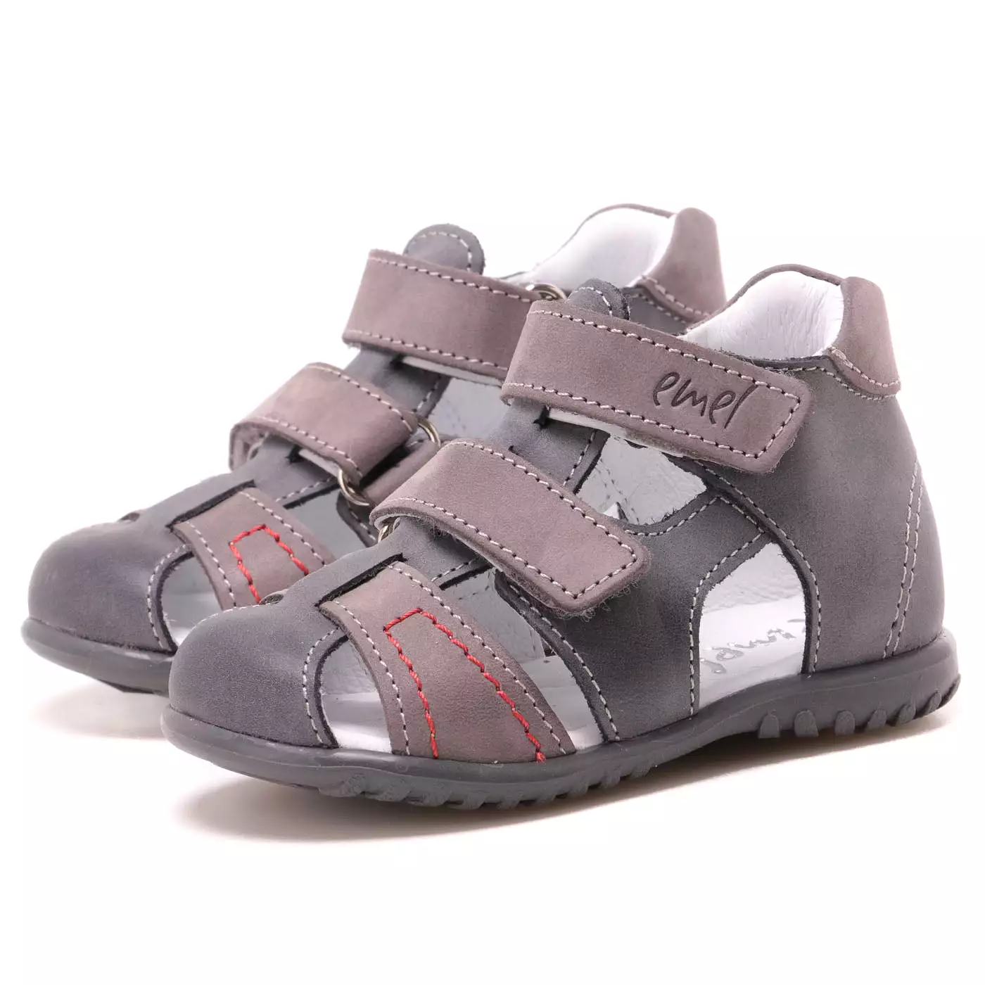 Emel grey closed sandals 2437-12