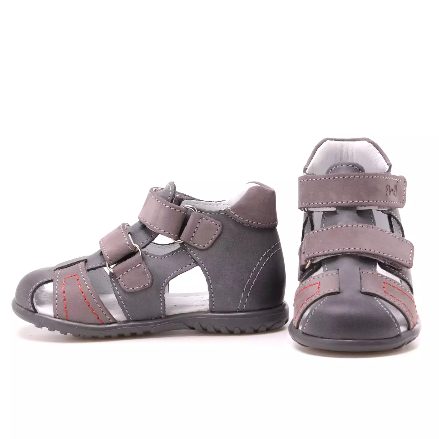 Emel grey closed sandals 2437-12