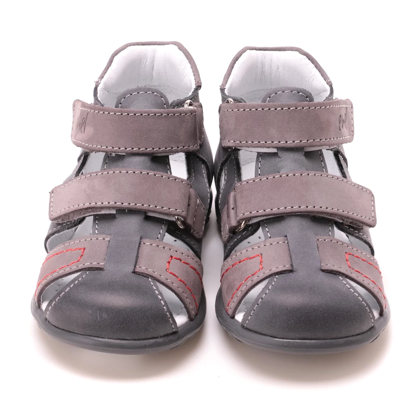 Emel grey closed sandals 2437-12