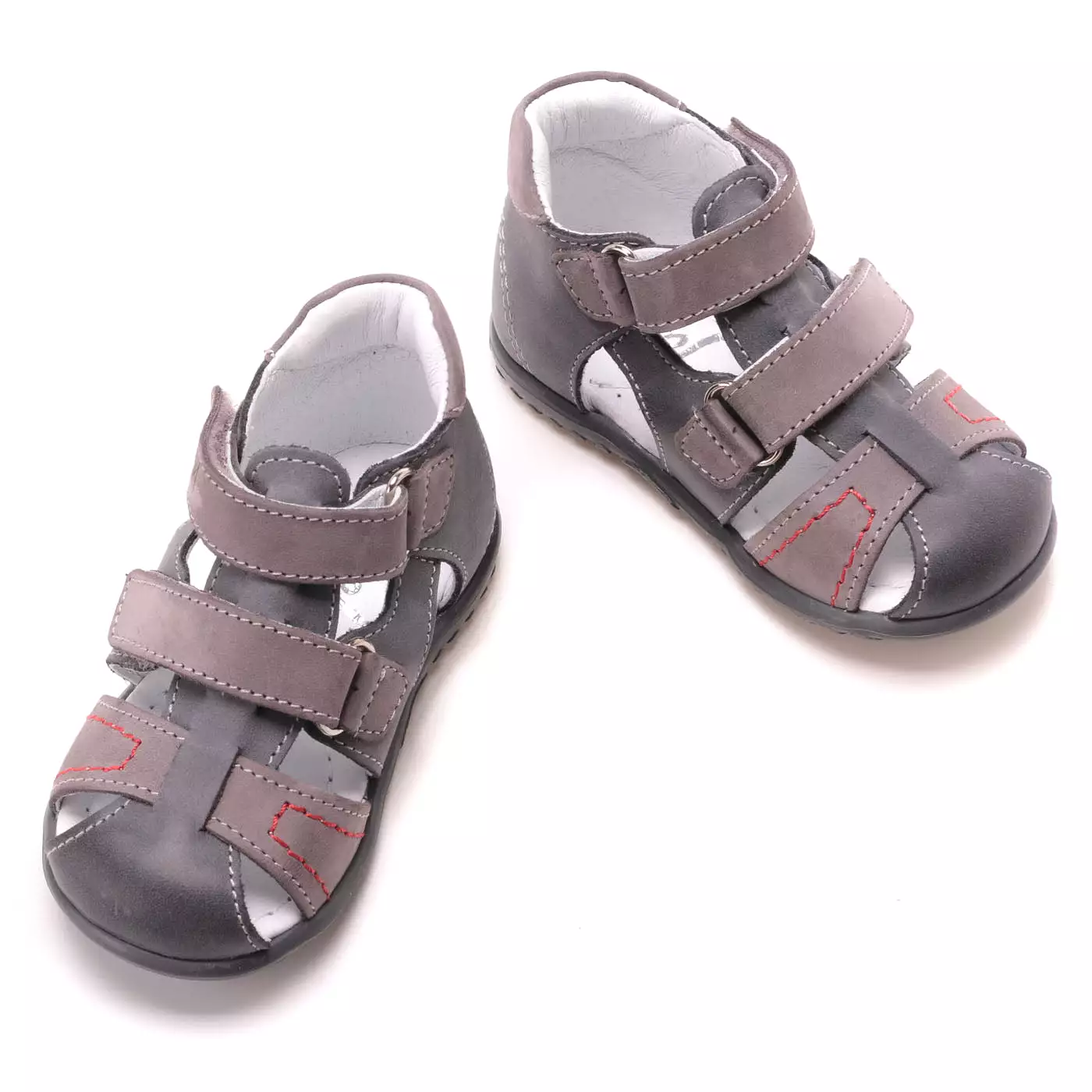 Emel grey closed sandals 2437-12