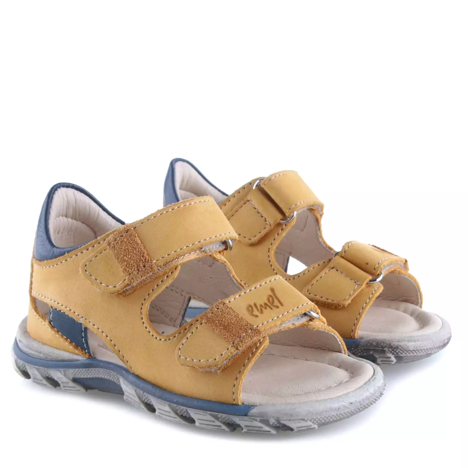 Emel yellow velcro sandals 1535