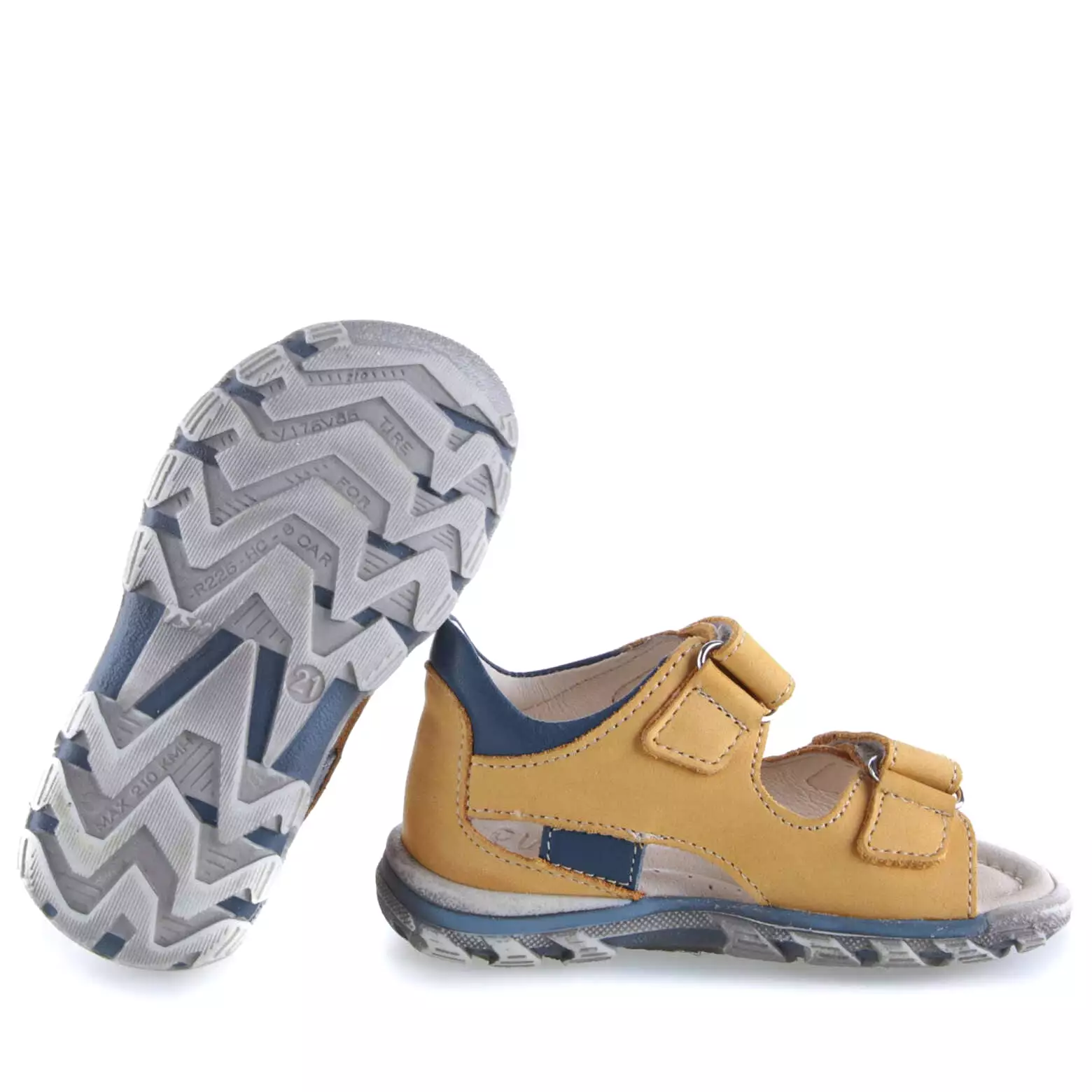 Emel yellow velcro sandals 1535