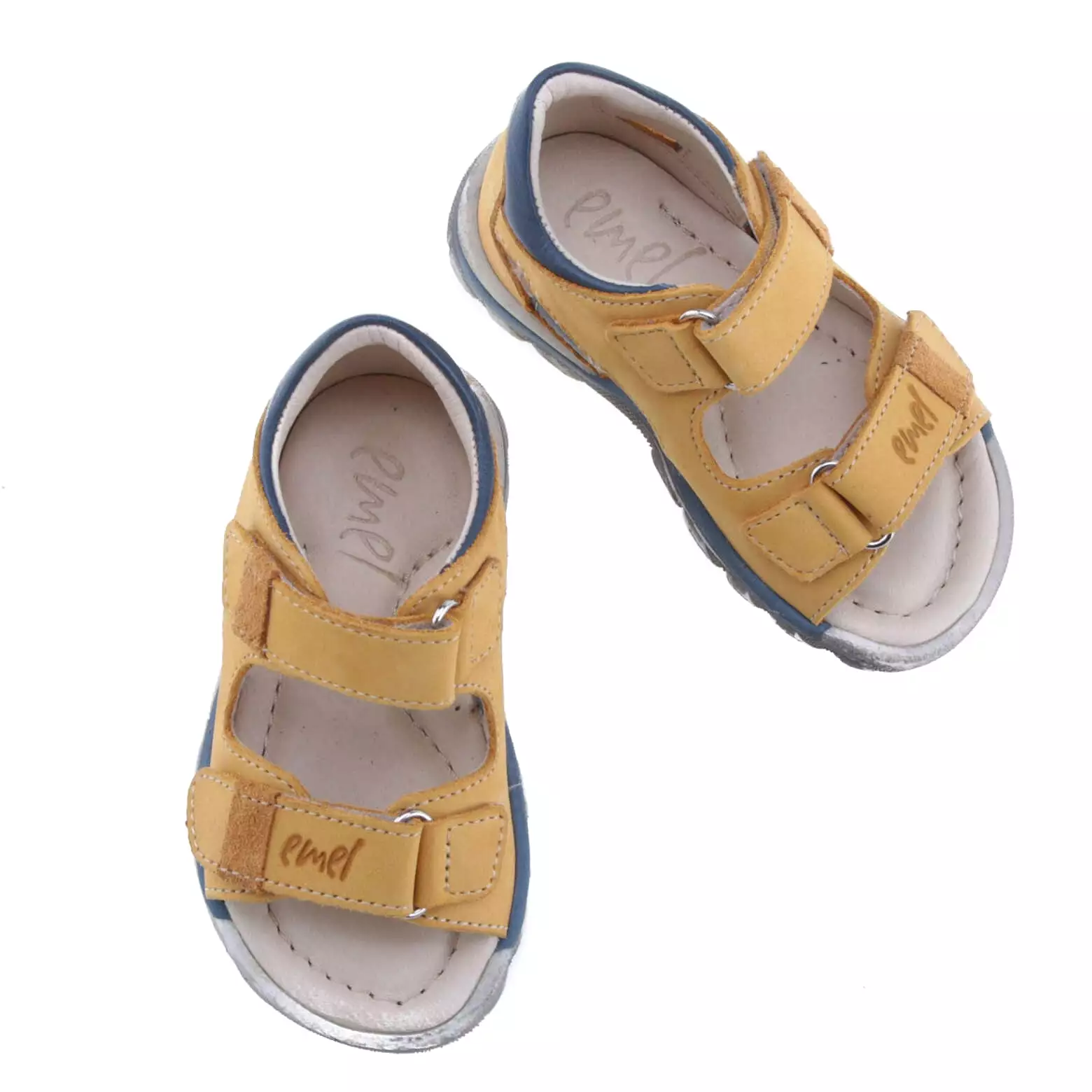 Emel yellow velcro sandals 1535