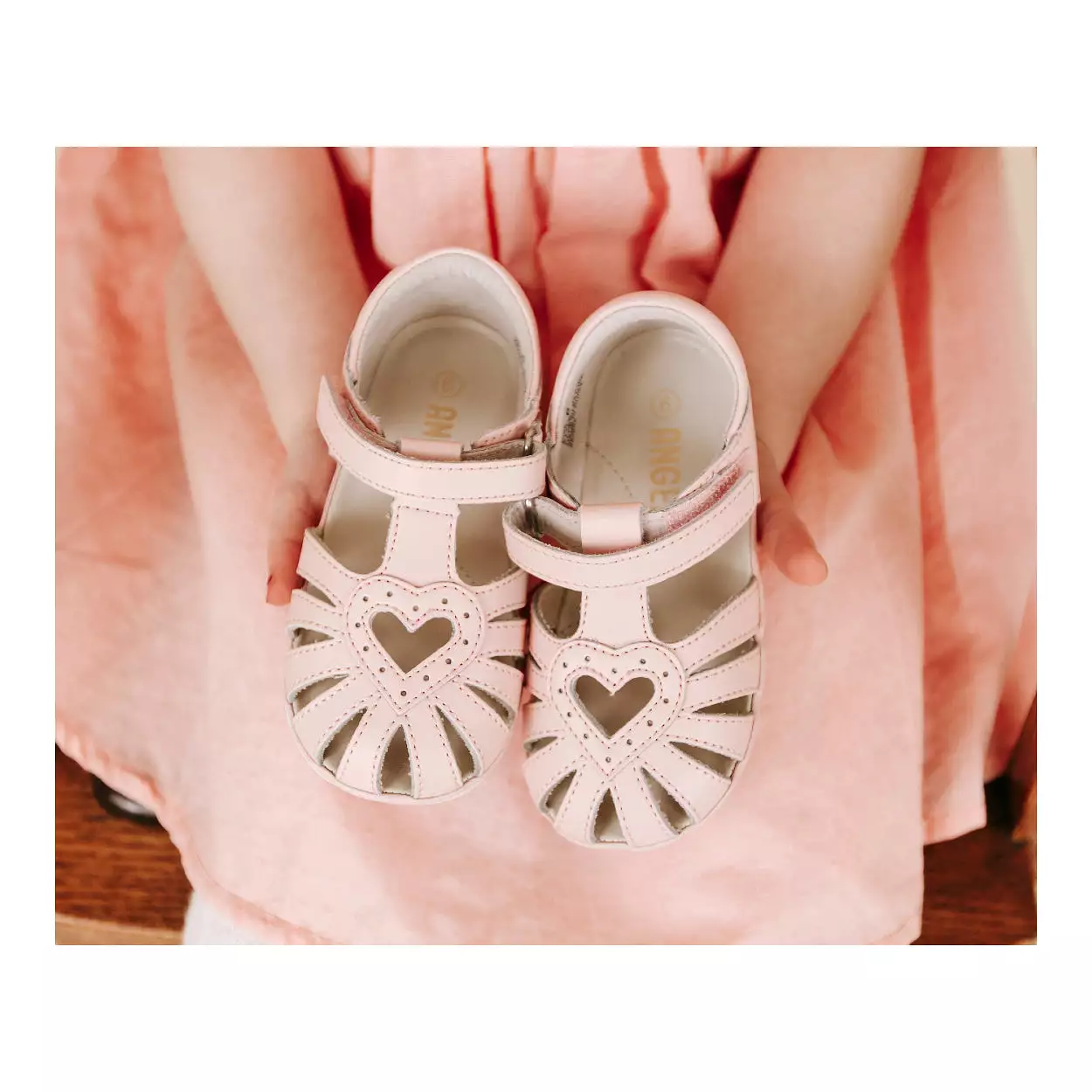 Emmie Baby Sandal with Open Heart Design