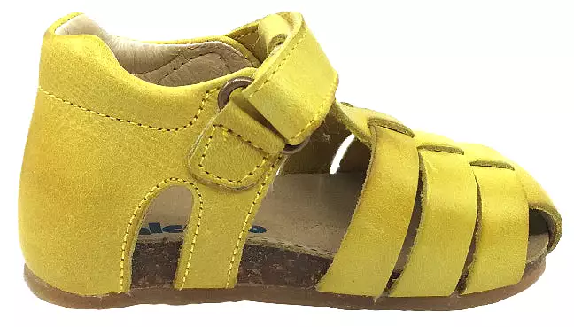 Falcotto Alby Fisherman Sandals, Yellow Giallo - Boy's and Girl's