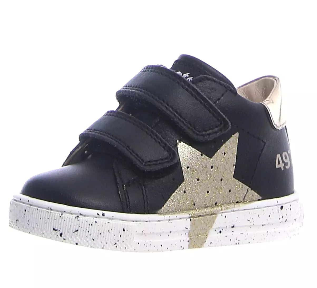 Falcotto Boy's & Girl's Salazar Vl Calf Sneaker Shoes - Black/Platinum