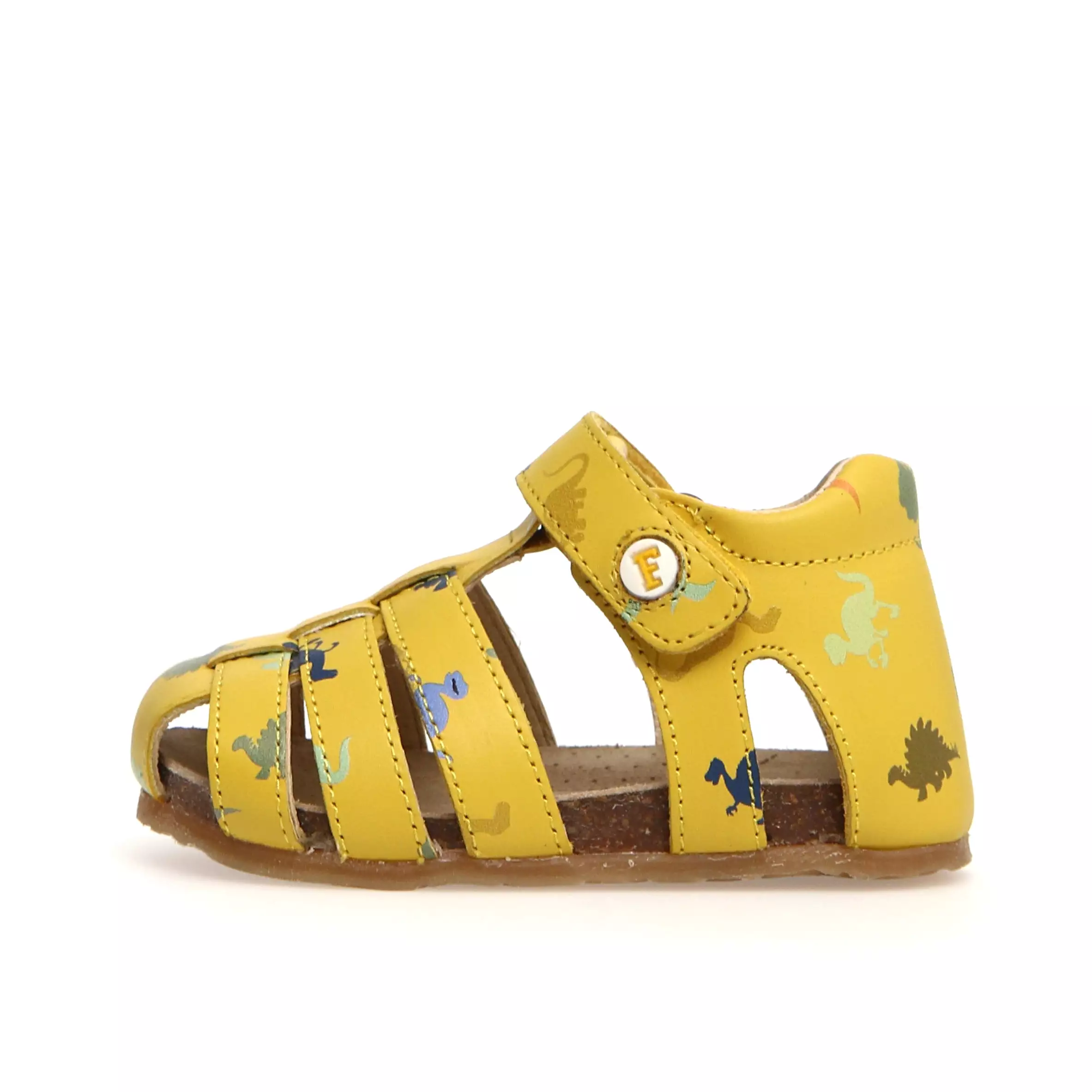 Falcotto Kids Alby Dinosaur Sandals - Yellow