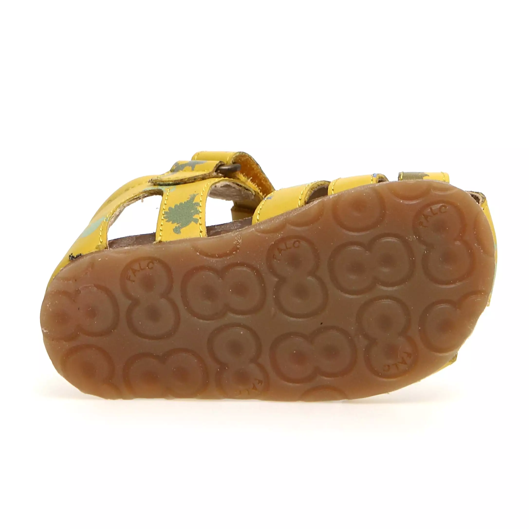 Falcotto Kids Alby Dinosaur Sandals - Yellow