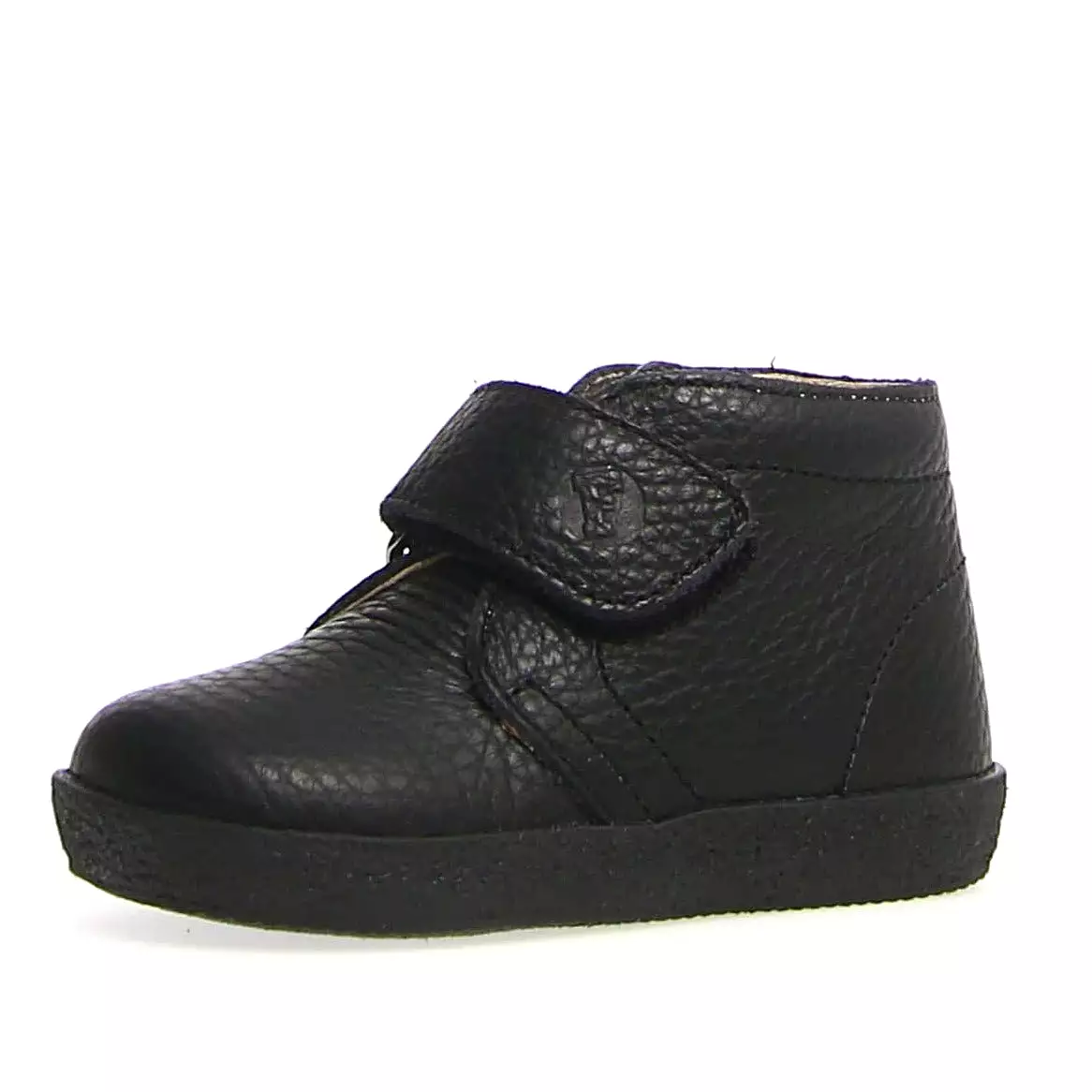 Falcotto Kids' Conte Vl Calf Pebbled Shoes, Black