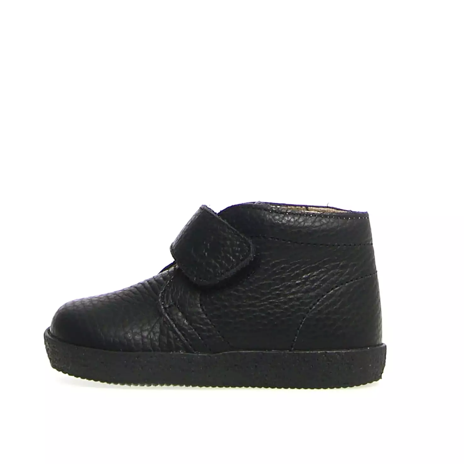 Falcotto Kids' Conte Vl Calf Pebbled Shoes, Black