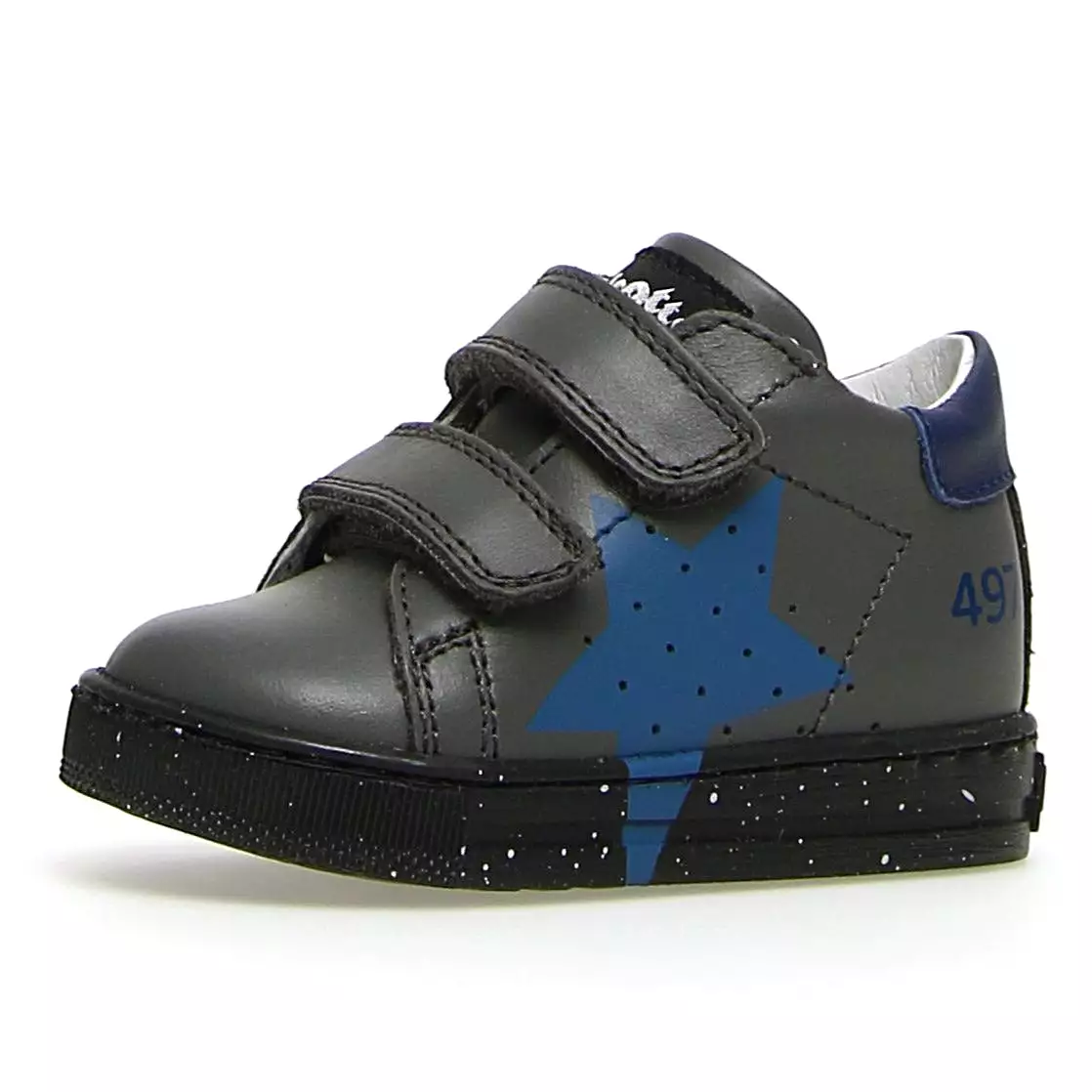 Falcotto Salazar Vl Calf Sneaker Shoes - Anthracite/Pacifico