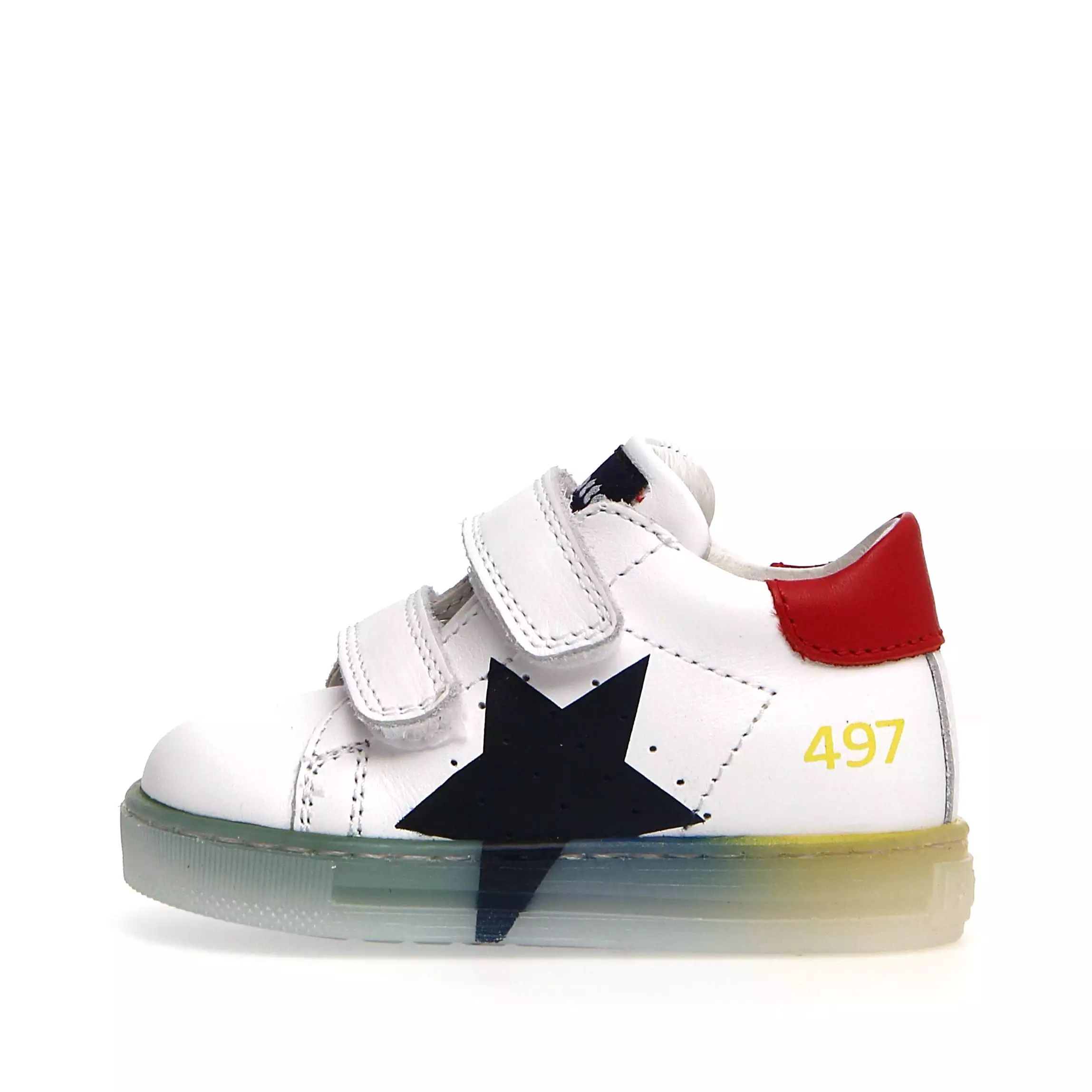 Falcotto Salazar Vl Calf Sneaker Shoes - White/Navy/Red