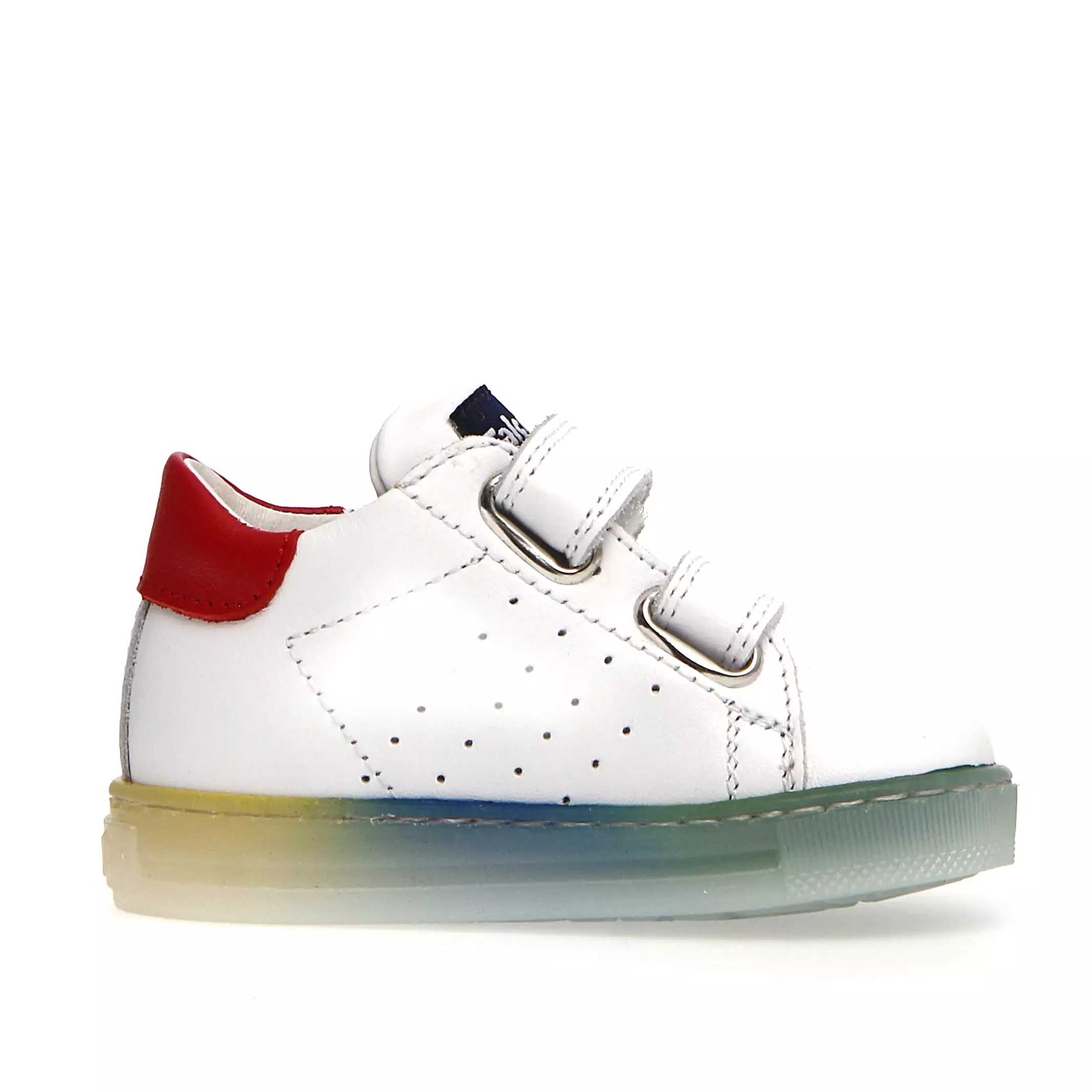 Falcotto Salazar Vl Calf Sneaker Shoes - White/Navy/Red