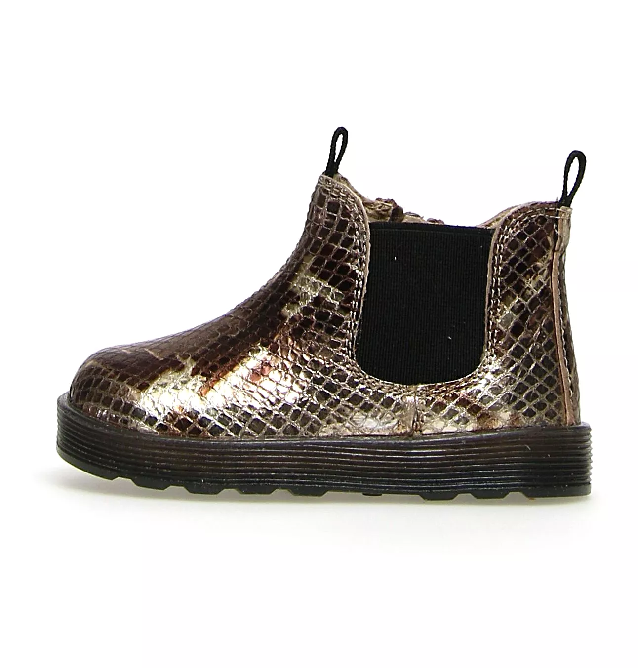 Falcotto Tarbell Python Boot Shoes - Dark Brown for Girls and Boys